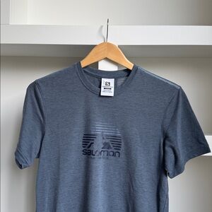 Men’s Salomon logo t shirt in slate blue